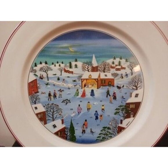 Villeroy & Boch Naif Christmas 12.25" Serving Platter Chop Plate w/Nativity Scen - Picture 2 of 3